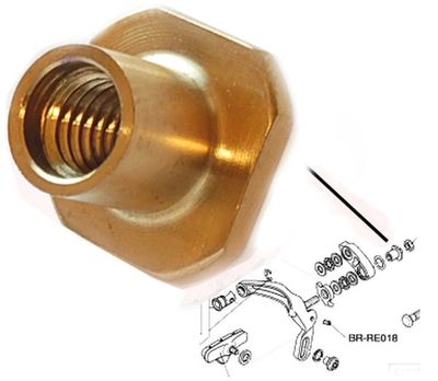FTC Campagnolo Record Titan Hülsenmutter Bremse gold