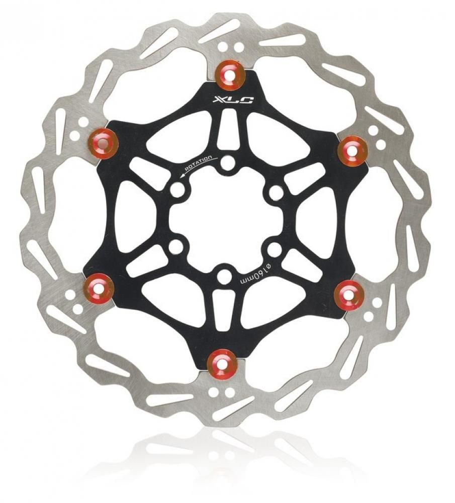 XLC Bremsscheibe 6-loch floating spider disc 160mm sw/rot incl Schrauben