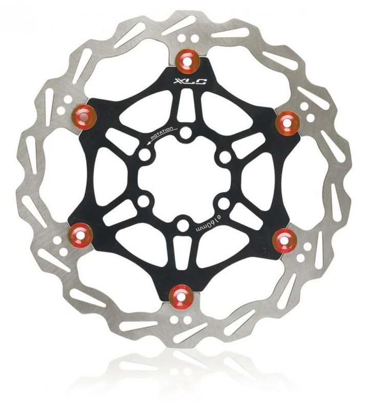 XLC Bremsscheibe 6-loch floating spider disc 160mm sw/rot incl Schrauben
