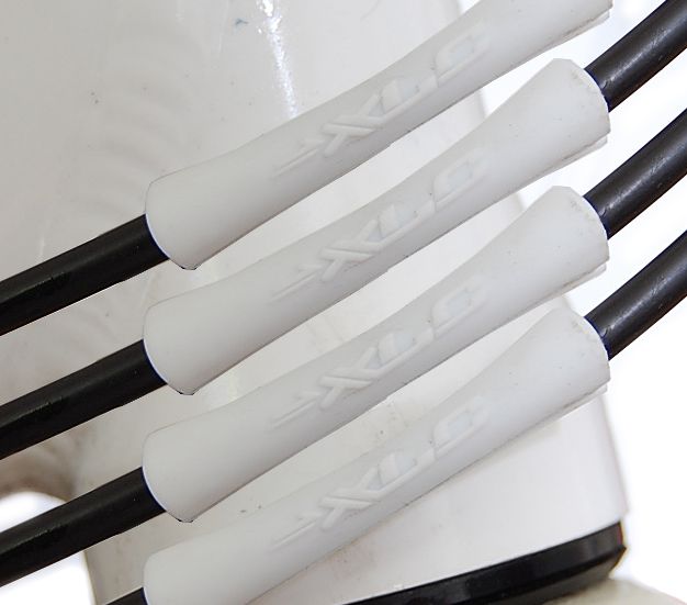 4er Set Jagwire 5G Top Tube Schutzgummi weiss Rahmenschutz