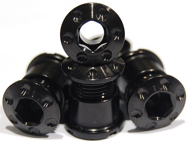 FTC 4x Kettenblattschraube Set schwarz