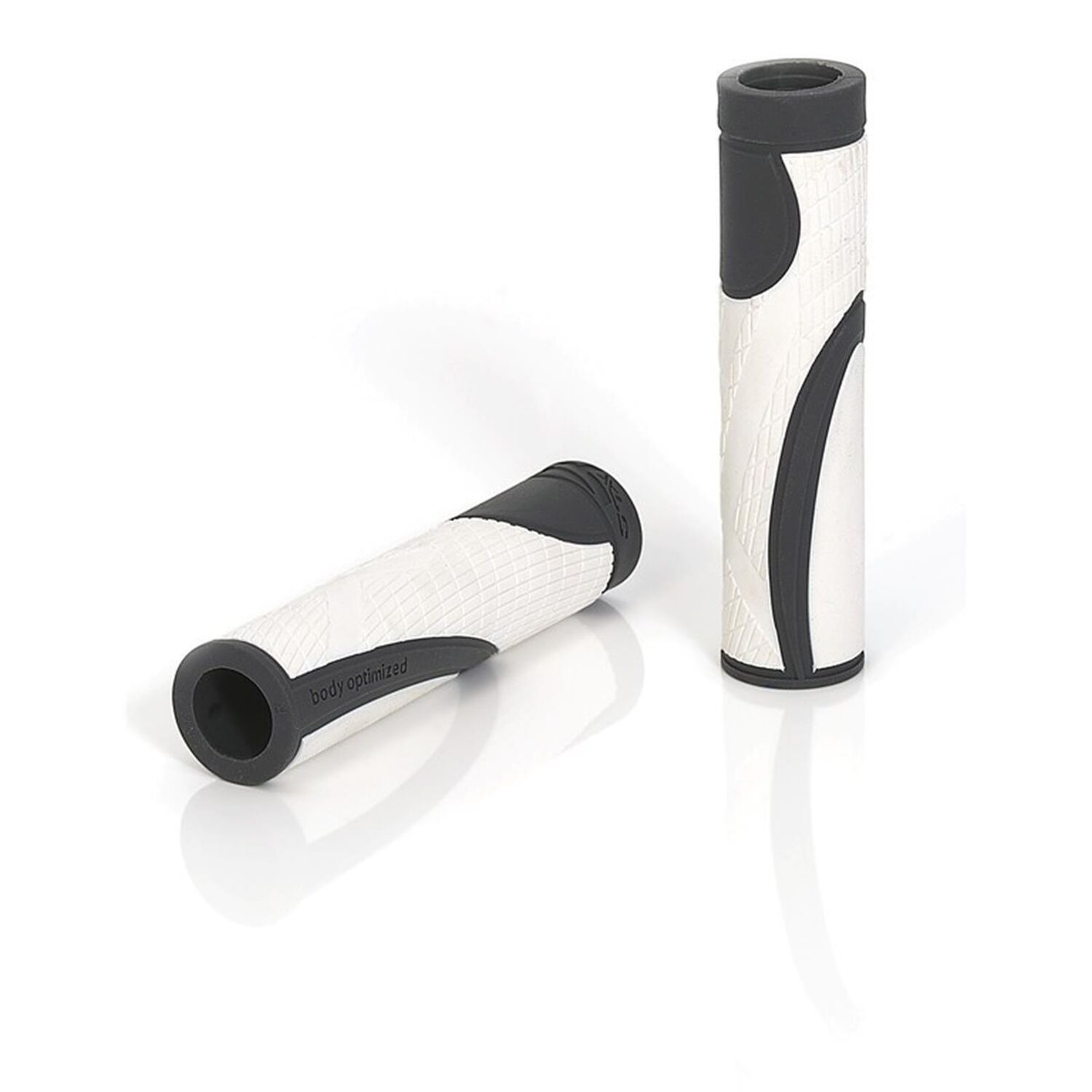XLC Fahrrad Lenker Griffe Bar Grips Lenkergriff Set Sport bo GR-S18 Weiß Grau