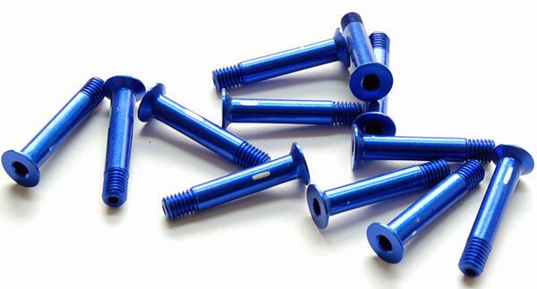 FTC Aluminium Schraube M5 x 28 Senkkopf blau