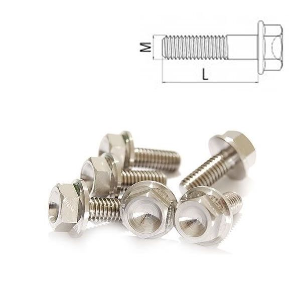 Titan Schraube M8 x 15 - 70 Sechskant mit Bund DIN 6921 Grade 5