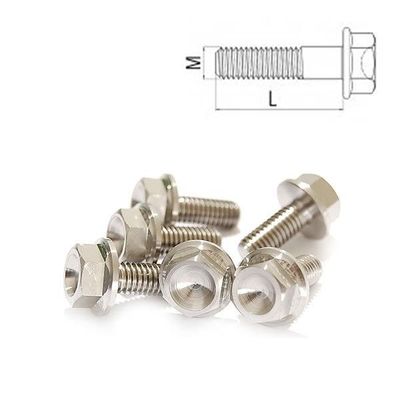 Titan Schraube M8 x 15 - 70 Sechskant mit Bund DIN 6921 Grade 5