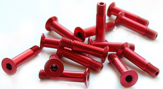 FTC Aluminium Schraube M5 x 28 Senkkopf rot