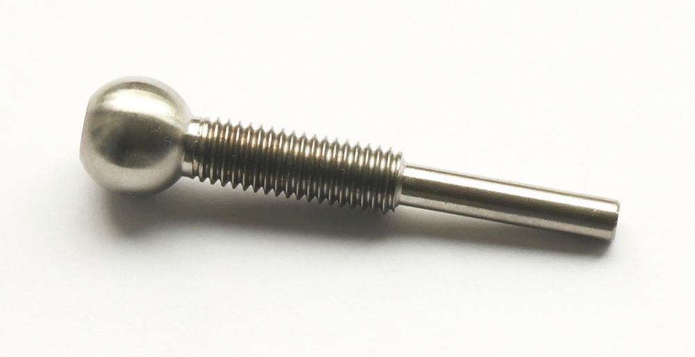 Titanschraube M8 x 50 Kugelkopf custom Grade 5
