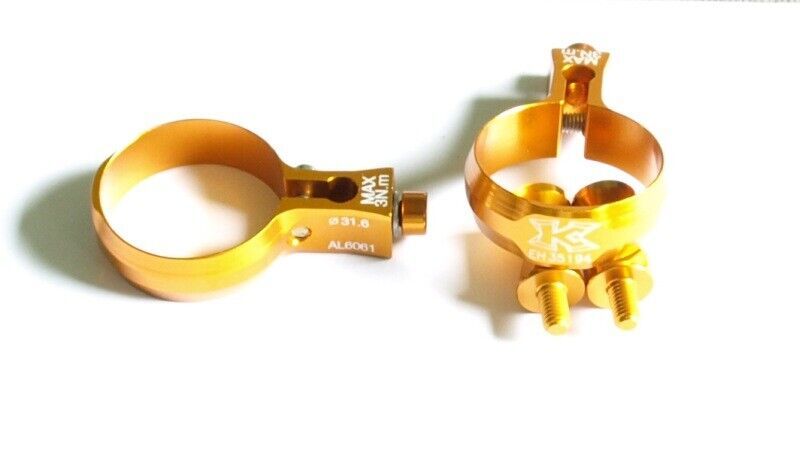 KCNC Sattelstützen Flaschenhalter Set gold 31,6 - 34,90