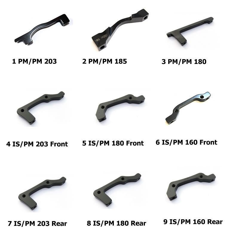 Clarks Adapter IS/PM PM/ PM 203-160 VR/HR für Avid/Shimano/Clarks/Sram