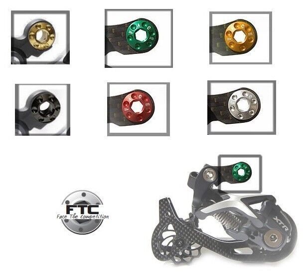 FTC Alu Shimano XT XTR Schaltwerk shadow Bolzen gold silber rot schwarz orange