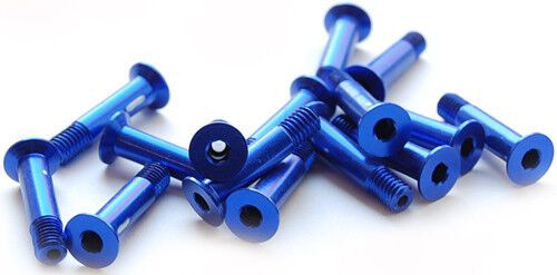FTC Alu Schraube M5x23 Senkkopf blau