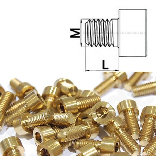 Titan Schraube M6 x 12 - 50 zylindrisch DIN 912 Grade 5 Golden
