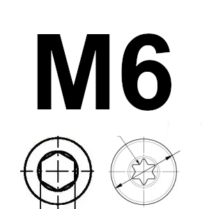 M6 Schrauben und Muttern