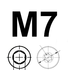 M7 Schrauben und Muttern