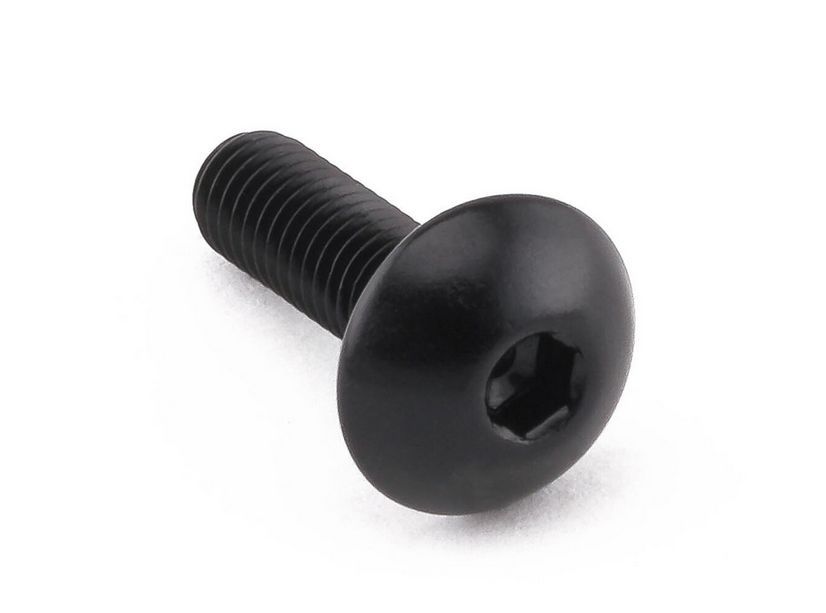 FTC Aluminium Schraube M5x12 mm schwarz Linsenkopf ISO7380