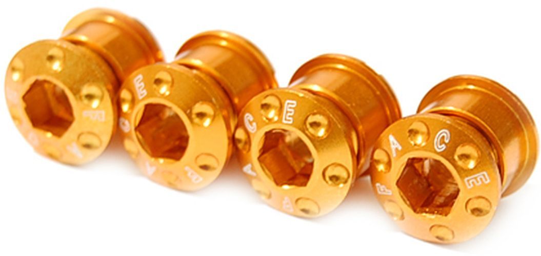 FTC 5x Kettenblattschraube &amp; Mutter M8x8 orange