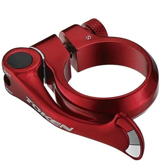 Token Sattelklemme Shark TK1683 31.8 mm Rot mit Schnellspanner