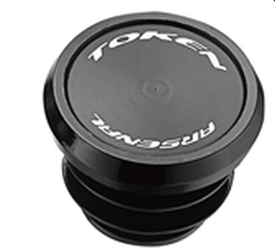 1 Paar Token Lenkerstopfen Aluminium schwarz