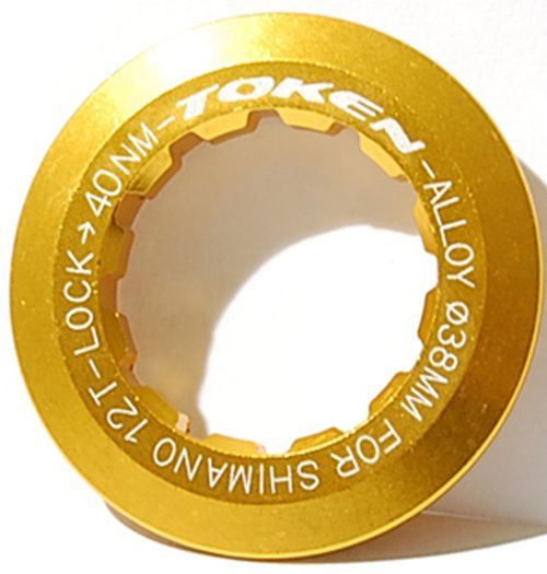 Token Kassetten Abschlußring für Shimano 8-11fach 12 Zähne golden