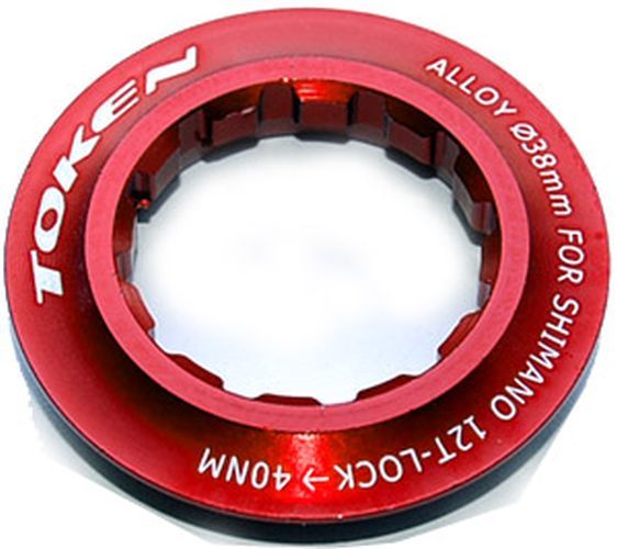 Token Kassetten Abschlußring für Shimano 8-11fach 12 Zähne rot