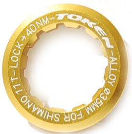 Token Kassetten Abschlußring für Shimano 8-11fach 11 Zähne golden