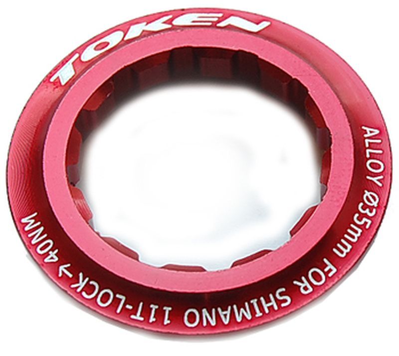 Token Kassetten Abschlußring für Shimano 8-11fach 11 Zähne rot