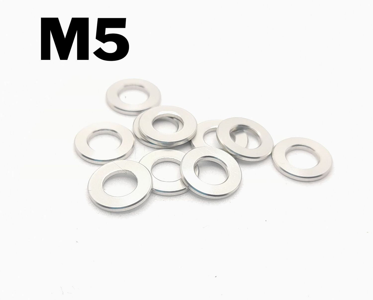 FTC Aluminium Beilagscheibe M5 SL U-Scheibe  Dicke 1mm