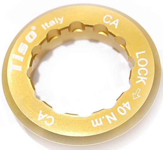 Tiso Kassetten Abschlußring für Campagnolo 11 Zähne golden