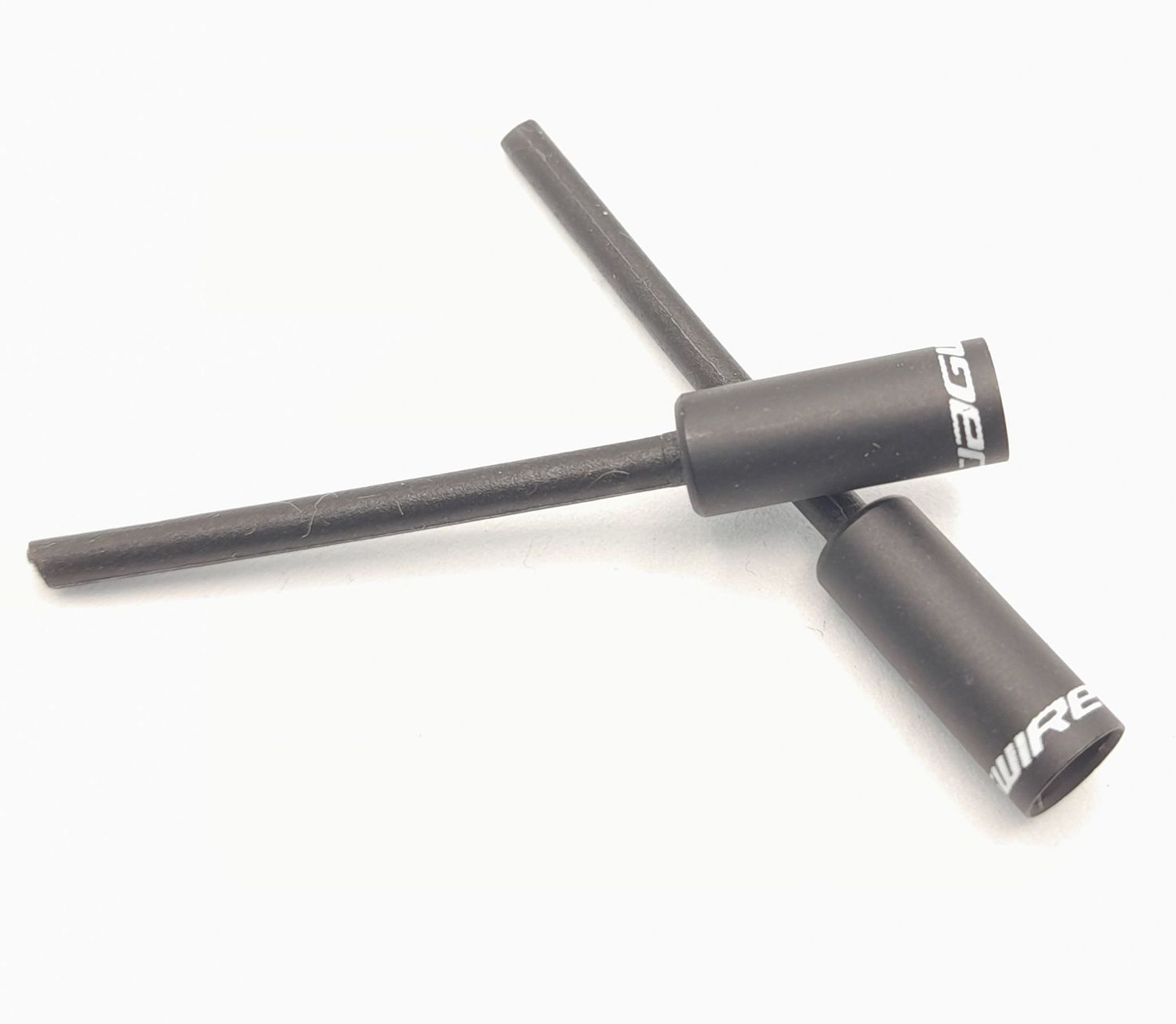 2 Stück Jagwire Endkappen Nosed für Bremszug Außenhülle Ø 5mm Alu Schwarz