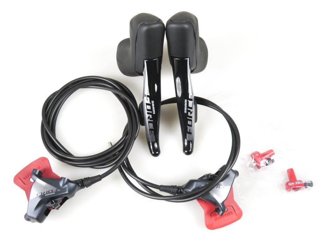 SRAM Force E-TAP AXS D1 Hydro Scheibenbremsen- Schalthebelset vorne + hinten