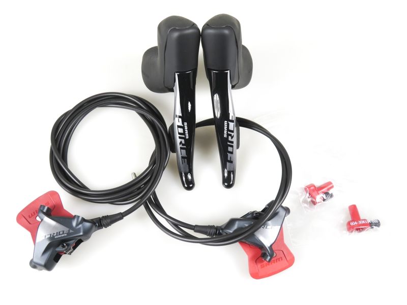 SRAM Force E-TAP AXS D1 Hydro Scheibenbremsen- Schalthebelset vorne + hinten