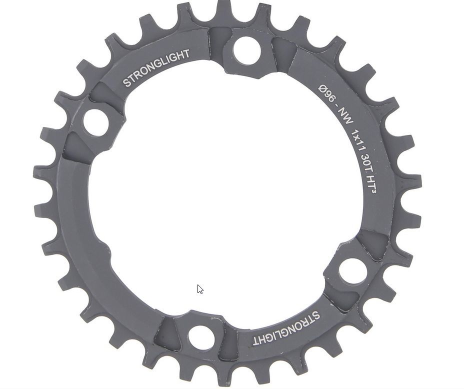 STRONGLIGHT MTB-Kettenblatt HT3,  11-fach, 96 mm LK, Al 7075 T6, für Shimano XT M9000 / 9020 30 Z