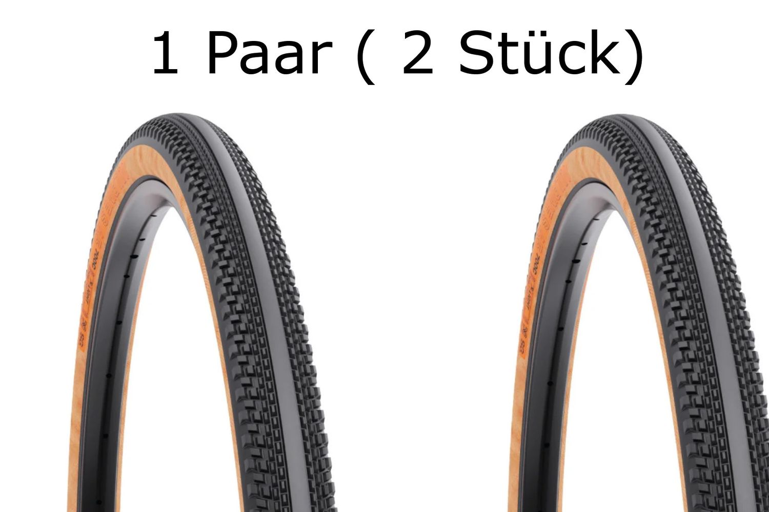 1 Paar WTB Reifen Vulpine S 700 x 40c TCS Light | Fast Rolling | SG2 | Tan Wall