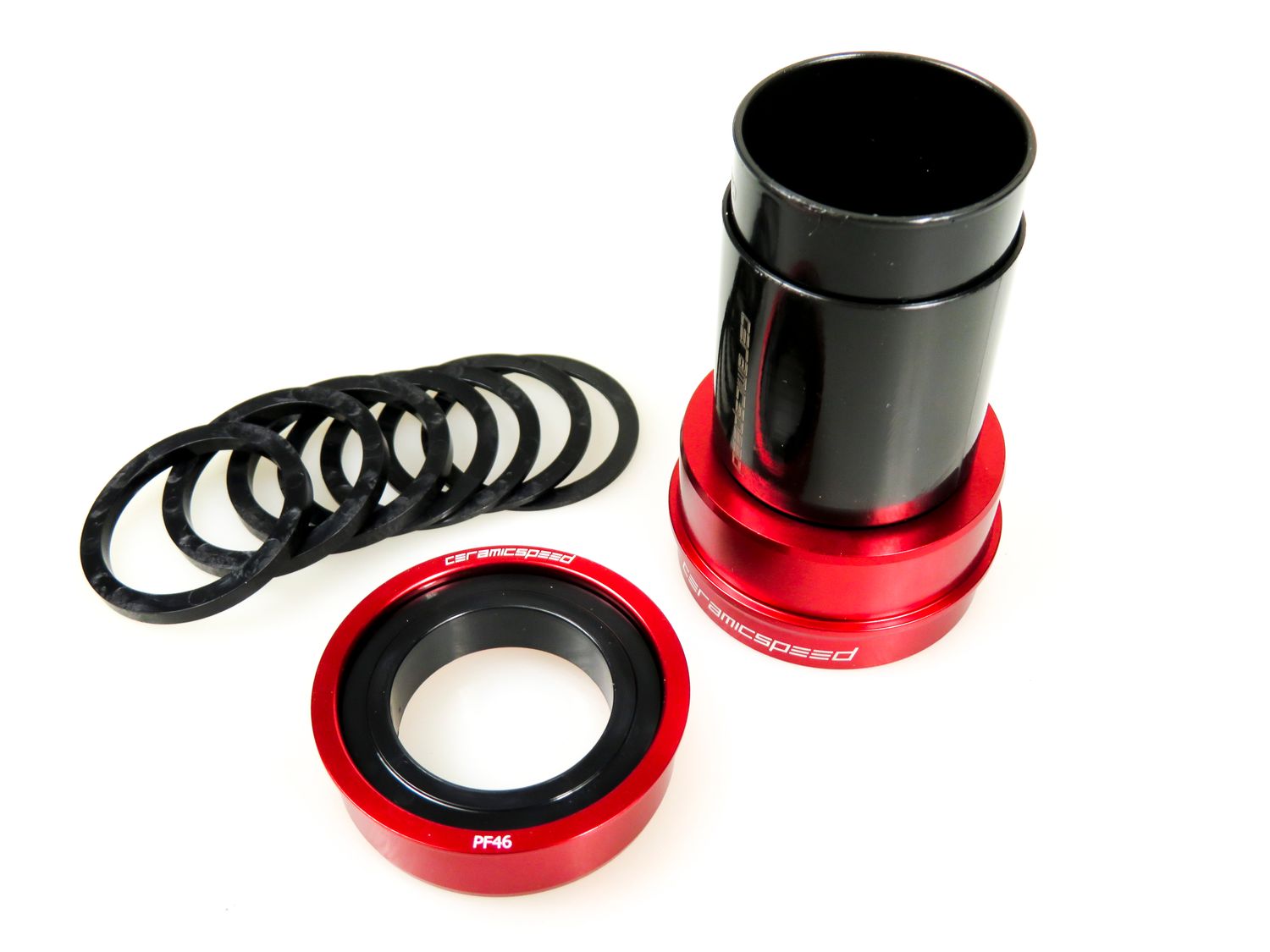 Ceramicspeed BBright SRAM DUB Innenlager PF46 rot