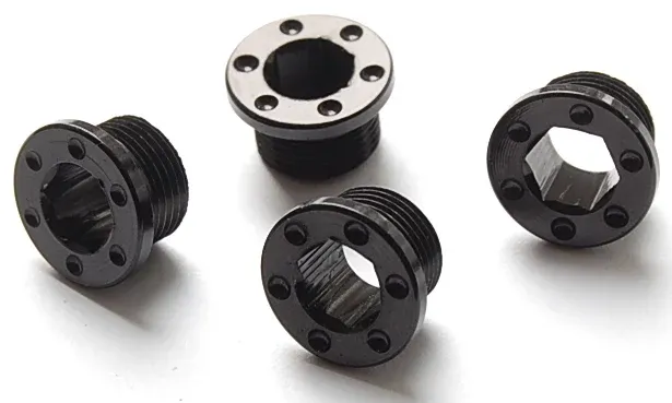 FTC 4x Kettenblattschrauben Schwarz XX X0 X9 X7 Sram Kurbel