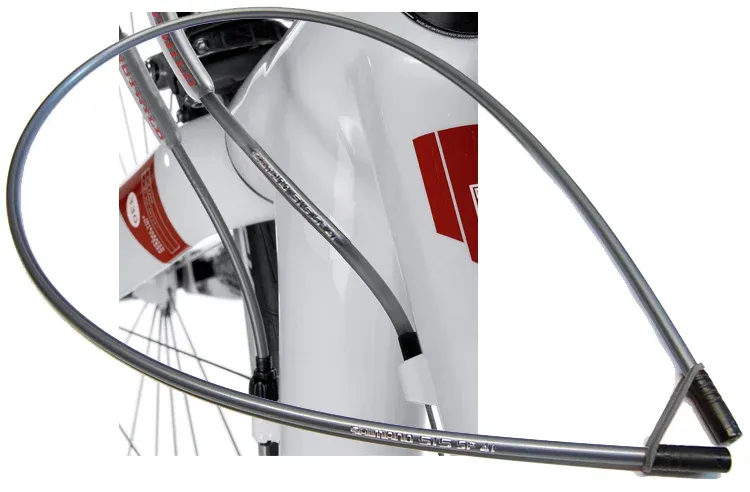 60cm Schaltaussenhülle + Endkappen SP 41Bowdenzughülle Shimano grau