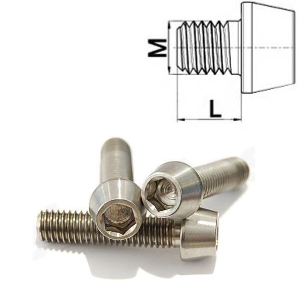 Titan Schraube M10 x 20-130 mm konisch DIN 912 Grade 5 Feingewinde 1.25