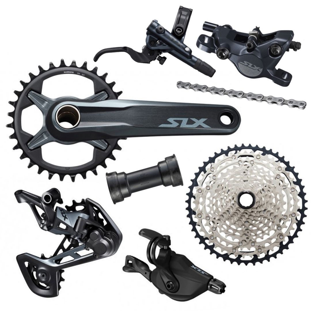 Shimano Gruppe SLX M7100 komplett  incl Scheibenbremsen 1x12 MTB ATB