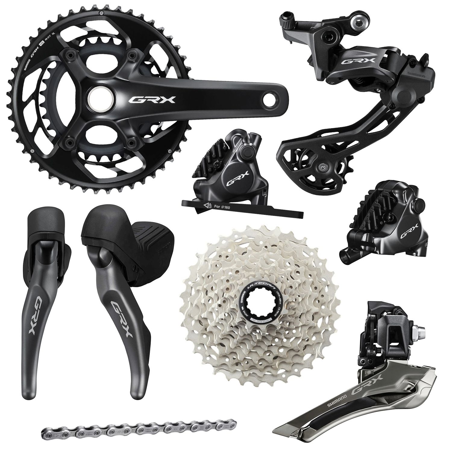 Shimano GRX RX820 Schaltgruppe - 2x12 |  170mm | 48/31 | 11-36