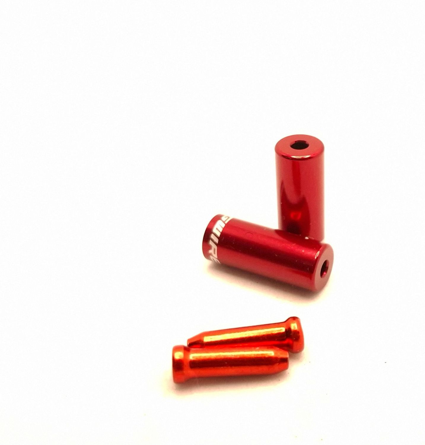 Jagwire Endkappen + Hülsen Schaltzug 4 mm Rot