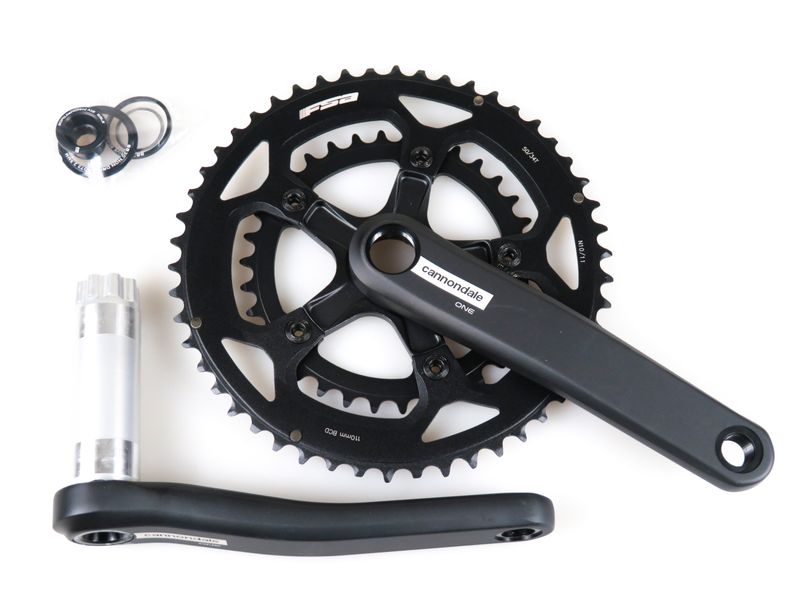 Cannondale One Kurbel FSA Kettenblätter 2-fach 50/34 Aluminium 2x11 BB30 172,5 mm