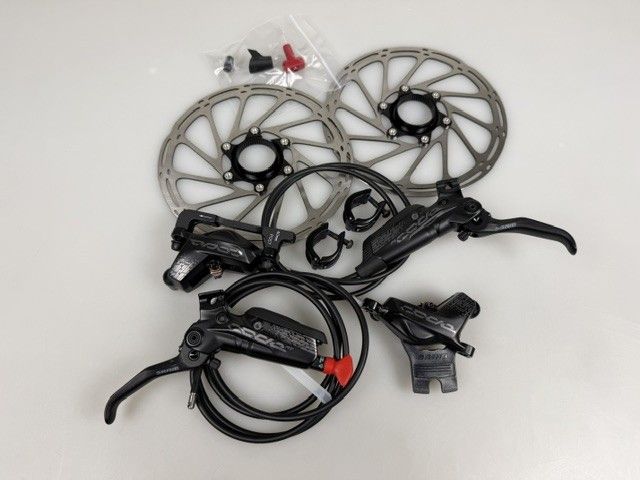 SRAM Code RS Schreibenbremsen Set VR+HR E-Bike incl Bremsscheiben 180 mm