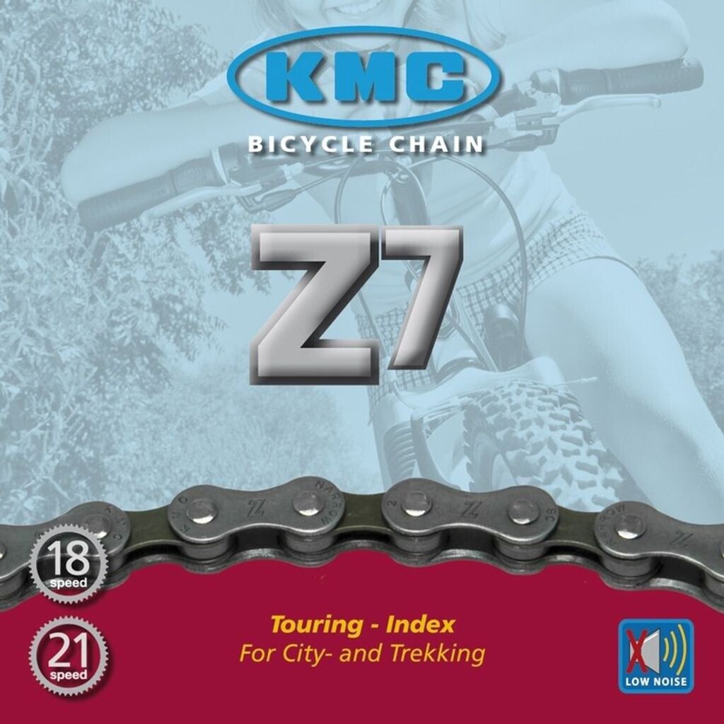 KMC Z7 6-/7-fach Kette 116 Glieder silber - leise Fahrradkette
