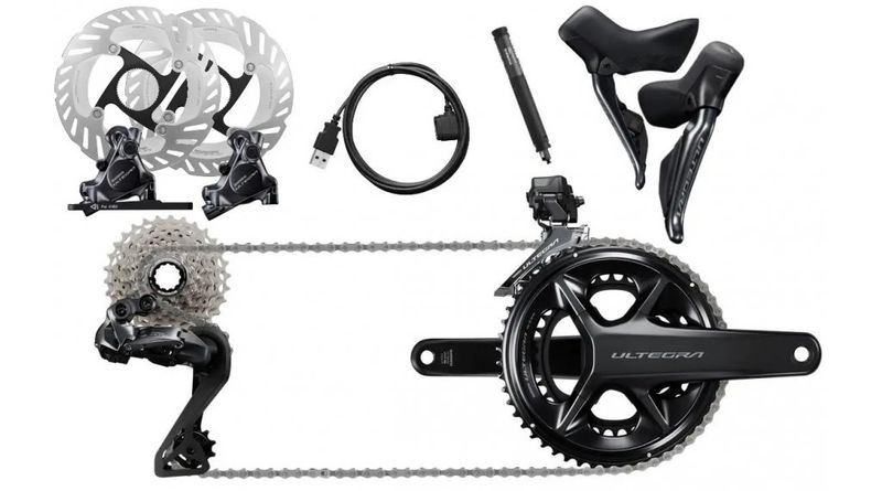 Shimano Ultegra Di2 R8170 Schaltgruppe 50/34 Zähne 172,5mm 11-30 Zähne incl Bremse