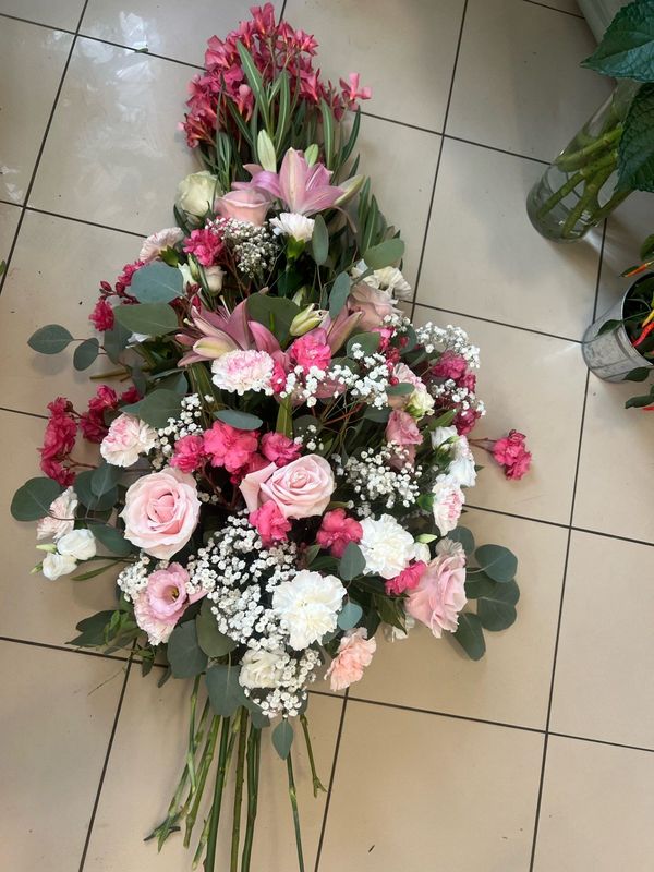 COUSSIN FLEURS DEUIL