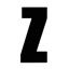 Black Rego Letter Z