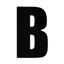 Black Rego Letter B