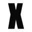 Black Rego Letter X