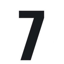 Black Rego Letter 7