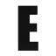 Black Rego Letter E
